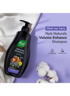 Nyle Naturals Volume Enhance Shampoo, With Blackberry, Reetha And Amla, Gentle & Soft Shampoo, Ph Balance And Paraben Free, For Men And Women, 800Ml  - Image 5