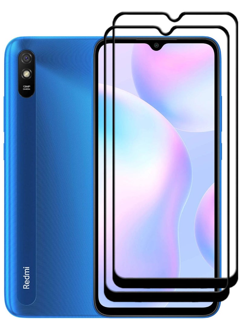 ACLIX 2 Pieces Antistatic ESD Dustproof Premium Quality High Definition Tempered Glass Screen Protector Designed For Xiaomi Redmi 9A - Image 1