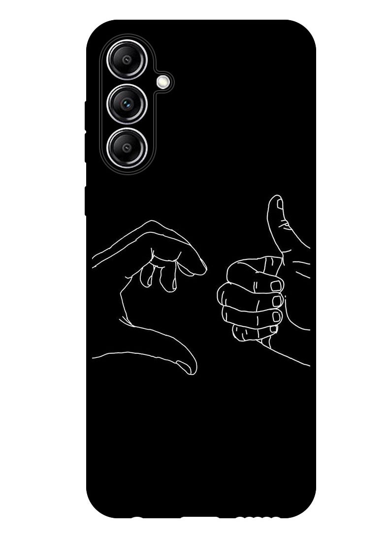 Theodor - Protective Case Anti Scratch Shock Proof Bumper Cover For Samsung Galaxy M15 Love thumbs up - Image 1