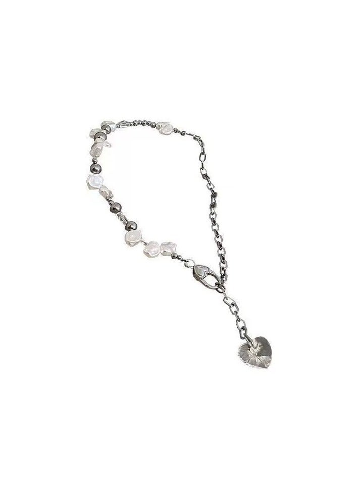 Goolsky Pearl Necklace for Women – Indie Hip-Hop Ethereal Collarbone Chain, Minimalist Cold Aesthetic Jewelry  - Image 5