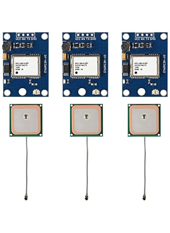 Arabest 3 Set GY-NEO6MV2 NEO-6M GPS Module NEO6MV2 with Flight Control EEPROM MWC APM2.5 Large Antenna for for Arduino EEPROM APM 2.5 (3PCS)  - Image 1