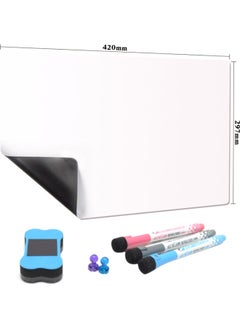 NIBEMINENT Adjustable Soft Magnetic Whiteboard Set White/Blue/Black  - Image 5