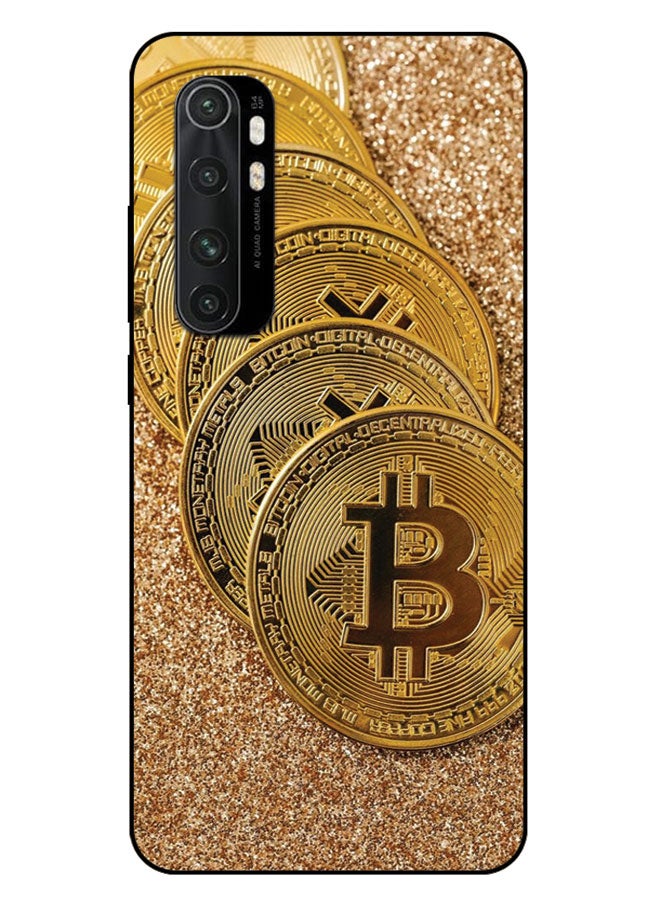 الصيد العين غطاء حماية مطبوع لهاتف شاومي مي نوت 10 لايت - كتل ذهبية - Image 1