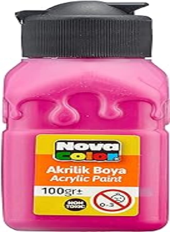 Nova Acrylic Bottle 100gm Fuchsia Turkish