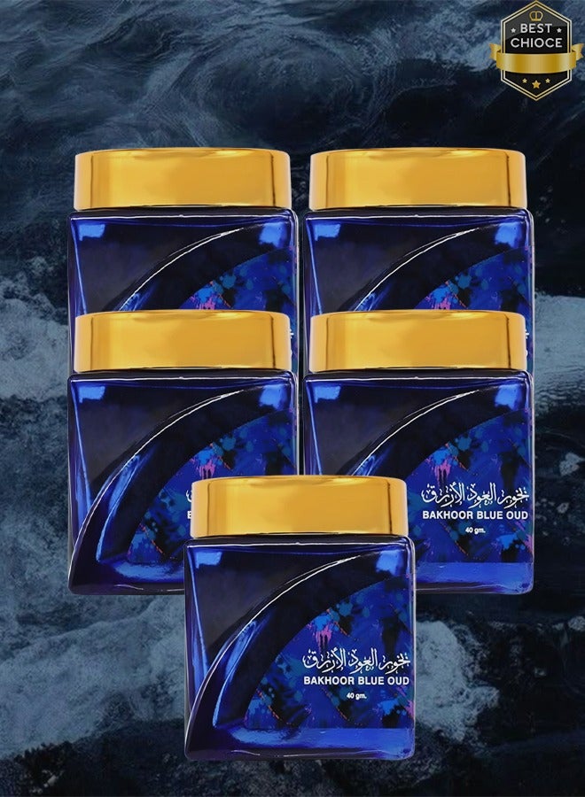 بخور 5 قطع بخور العود الأزرق 40 جرام - Image 1