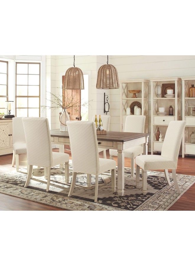 Fuloon Waterproof Dining Chair Covers Parsons Chair Slipcover Super Fit Stretch Kitchen Chairs Slipcovers Removable Washable Chairs Seat Slipcover For Dining Room Kitchen Banquet (6 Pack Beige) - Image 4