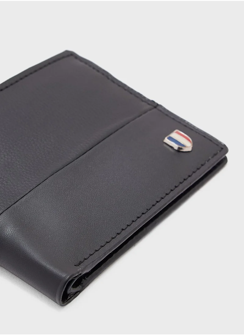 Robert Wood Trim Detail Bi-Fold Wallet