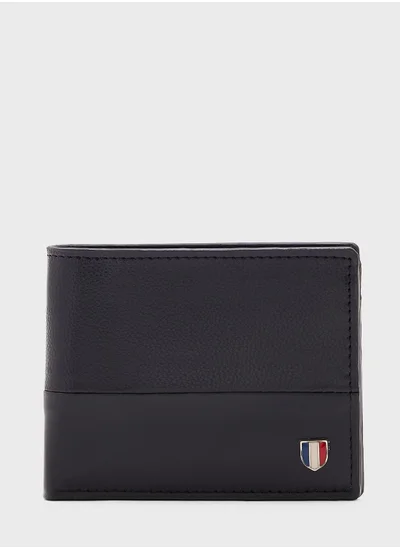 Robert Wood Trim Detail Bi-Fold Wallet