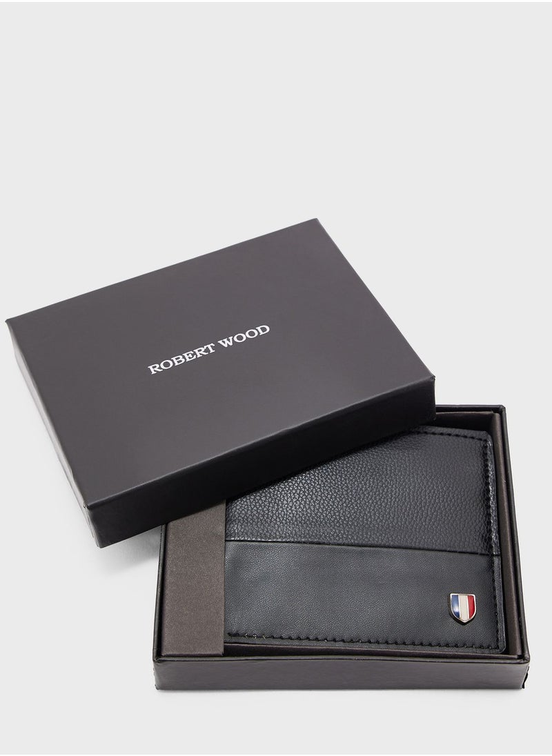 Robert Wood - Trim Detail Bi-Fold Wallet - Image 1