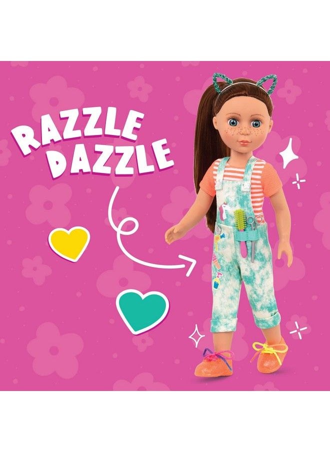 Glitter Girls - 14Inch Doll Style Bundle 3 Fashion Outfits Rainbow Jacket Catears Sweater Dress Clothes & Accessories Gg Fashion Pack 3 Years + - Image 1