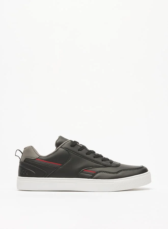 LBL Men Panelled Sneakers with Lace-Up Closure