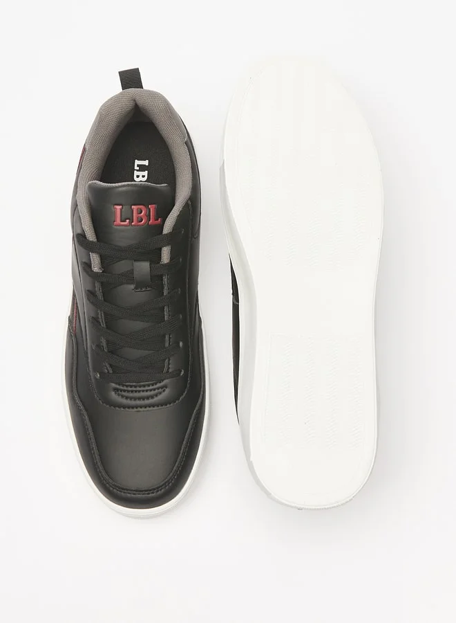LBL Men Panelled Sneakers with Lace-Up Closure