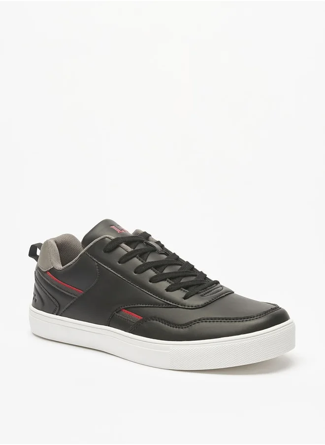 LBL Men Panelled Sneakers with Lace-Up Closure