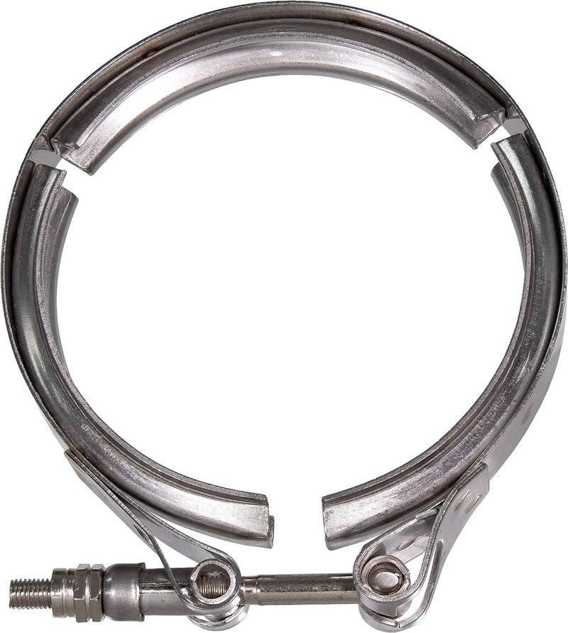 APDTY 118794 Exhaust Down Pipe V-Band Clamp for Ford Diesel Vehicles - Image 1