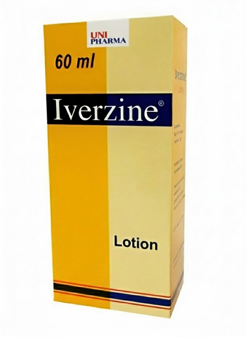 Uni Iverzine Lotion, specialized in treating and preventing head lice, 60 - Image 1