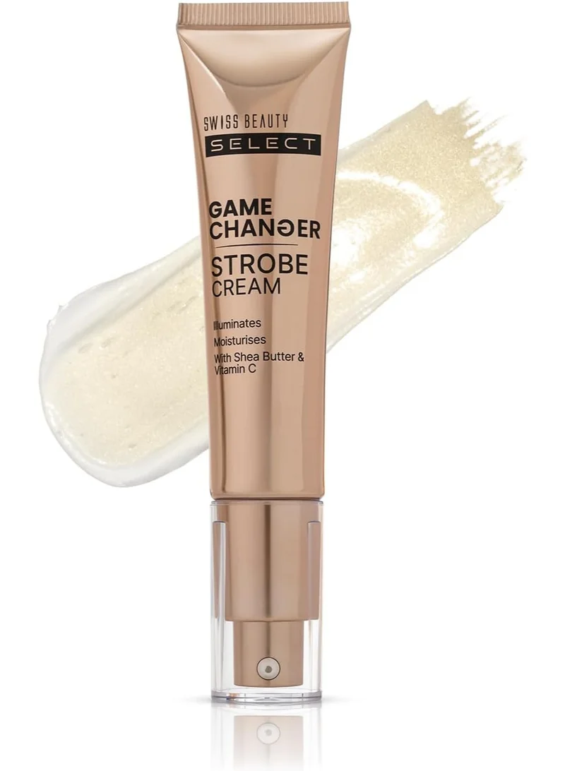 Swiss Beauty Swiss Beauty Select Game Changer Strobe Cream Enriched With Shea Butter & Vitamin C | Shade- Gold Sheen, 35gm