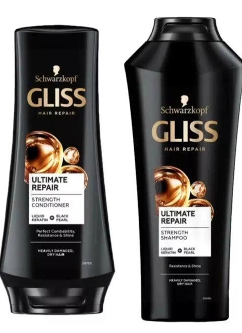 Schwarzkopf Gliss Kur hair repair ultimate repair shampoo 400ml/condition