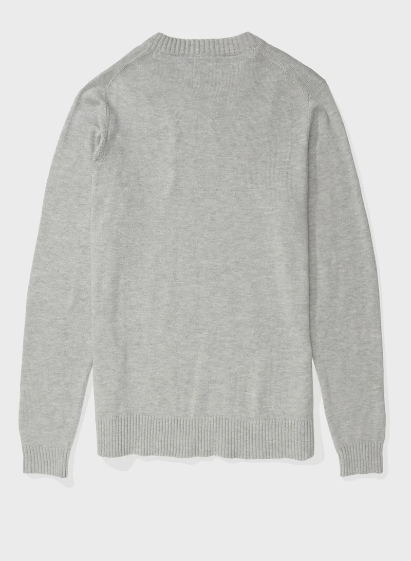American Eagle Logo V-Neck Sweater