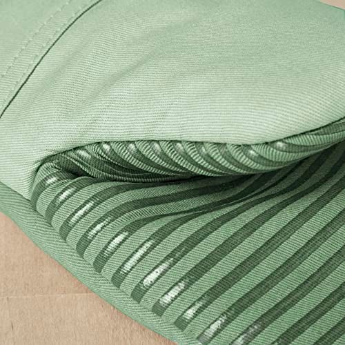 KitchenAid Beacon Two-Tone Non-Slip Mini Oven Mitt Set, Pistachio/Graphite Green, 5.5"x8", 2 Piece - Image 3