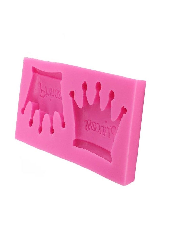 Seedomes 1PC Princess Crown Shape Silicone Mold for DIY Crystal Chocolate Desserts Jelly Shots Pudding Ice Cube Fondant Mold Gum Paste Cupcake Cake Topper Decoration Candy Soap Mould Handmade Ice Cream - Image 3