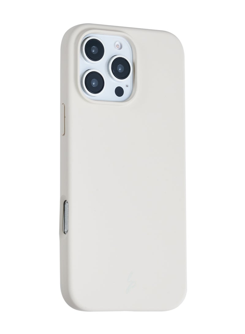 Le Prius Shiva Series Built-in Magnets Premium Quality Protective Phone Case Compatible with iPhone 16 Pro, Full Shockproof Protection, Slim Durable Cover, MagSafe Compatible, Comfortable Grip, Stylish Premium Design for Men and Women - Beige - Image 2
