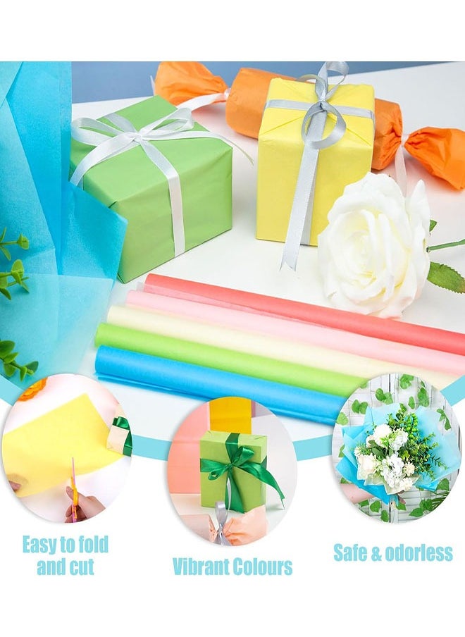 Generic Gift Tissue Paper, 100 Sheets Gift Wrapping Paper Craft Tissue Paper for Flower Artworks Crafts Holiday Party Decoration-10 Assorted Colors, 20 x 14.5 Inch  - Image 4