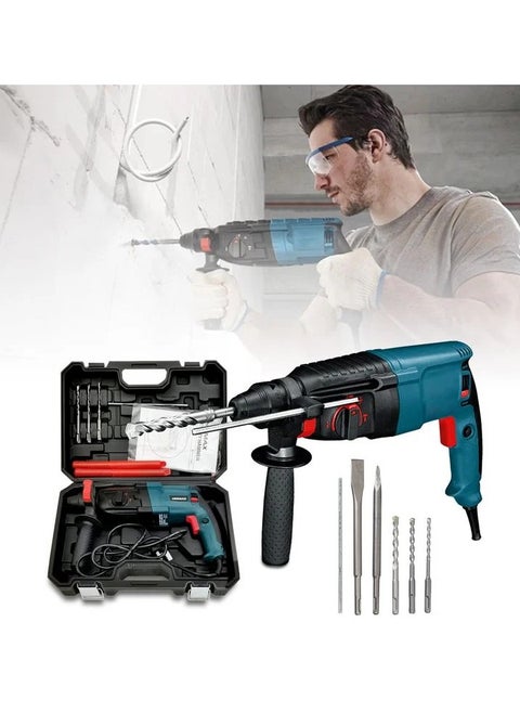 Hdmax 800W Rotary Hammer Drill With Chisels 28mm 800 W