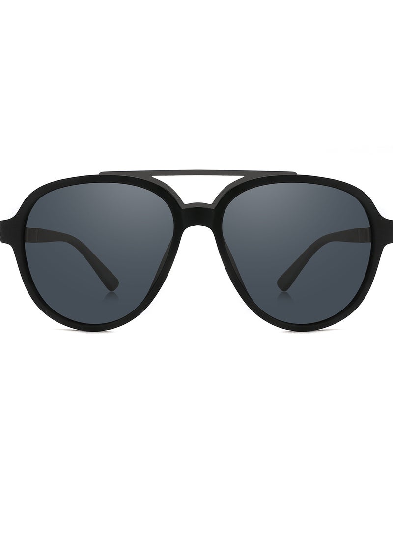 بوكيلار نظارات شمسية رجالية من PUKCLAR مع إطار TR90 وجسر معدني - تصميم خفيف الوزن، حماية UV400، تشمل بطاقة اختبار الاستقطاب، قطعة قماش تنظيف، علبة تخزين، ودليل المستخدم - Image 2