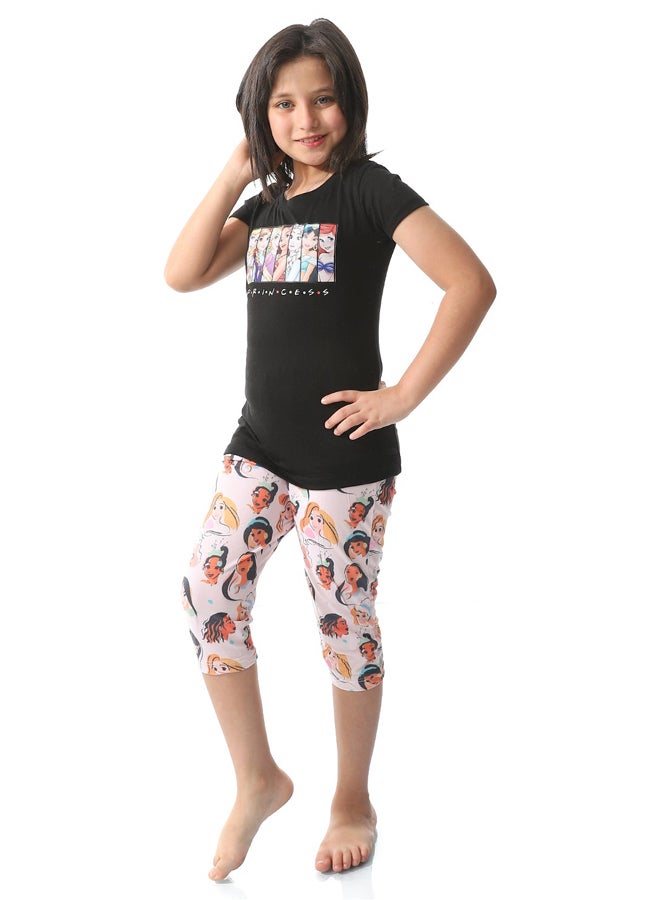 Andora طقم بيجامة للبنات سهل الارتداء _أسود - Image 2