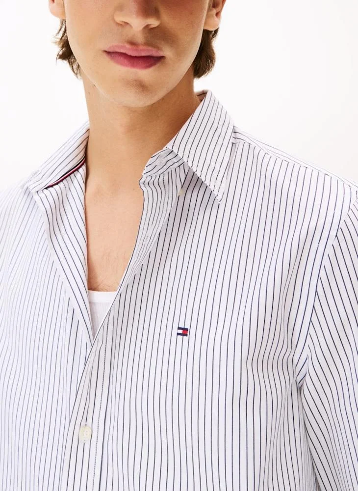 TOMMY HILFIGER  TH Flex Regular Fit Poplin Shirt for Men | Best Price UAE
