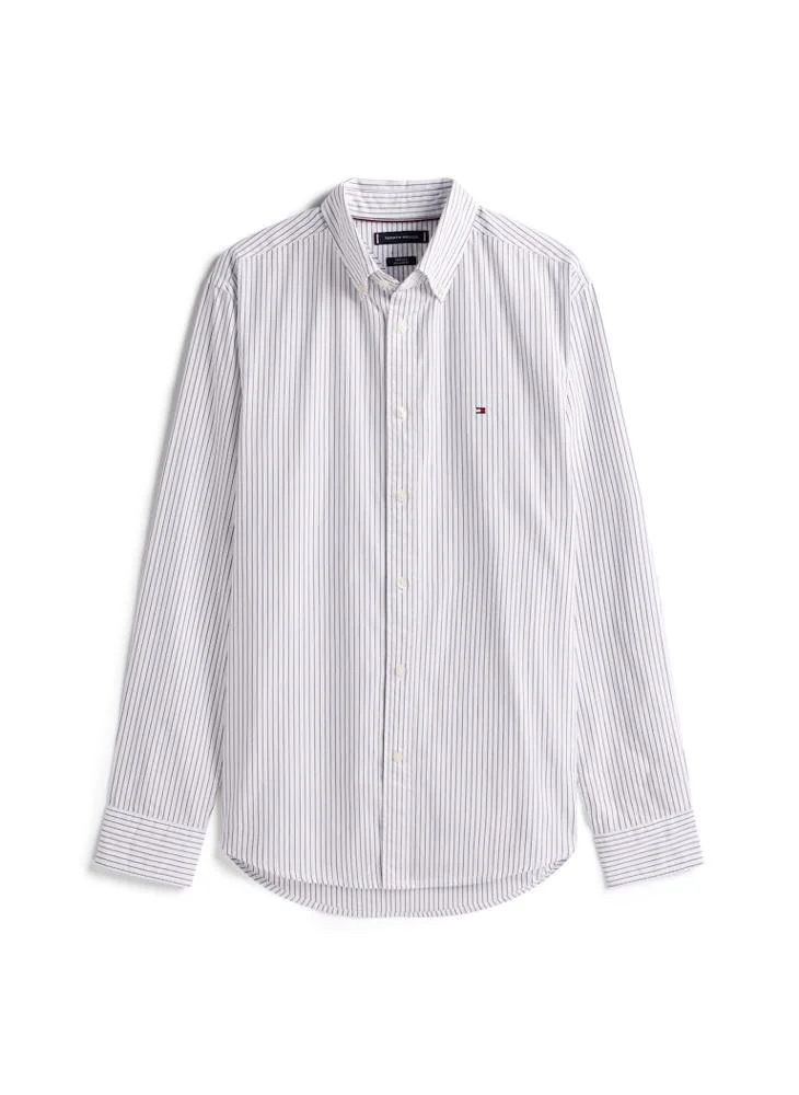 TOMMY HILFIGER  TH Flex Regular Fit Poplin Shirt for Men | Best Price UAE