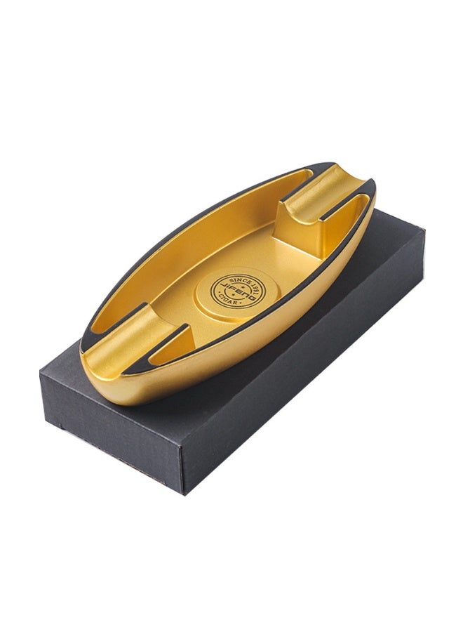 Cigar Ashtray with 2 Cigar Holder Portable Travel Ashtray Unique for Outdoors Indoors - Image 5