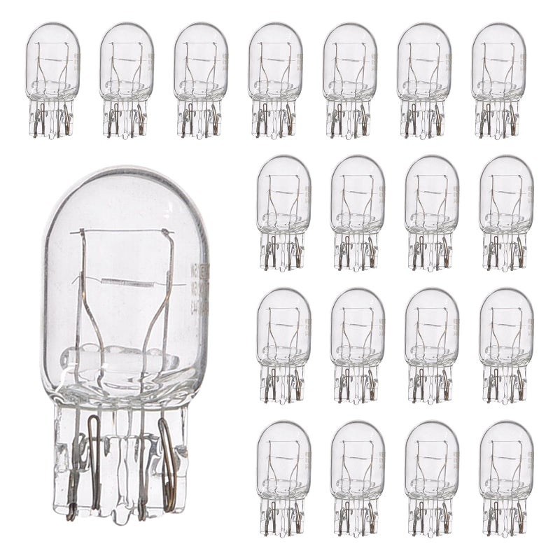 HHZL T20 7440A WY21W Turn Signal Bulb Daytime Running Light Blinker Brake Light Bulbs, 10PCS Monofilament Side Marker Lights Mini Taillight 7440 Bulb Replacement for Cars,Trucks,SUVs(White) - Image 1