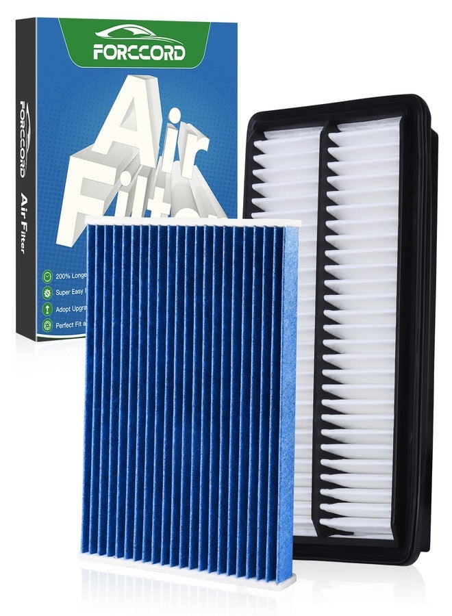 Forccord 1Pcs HEPA Cabin Air Filter and 1Pcs Engine Air Filter Fit for Acura TLX 2021-2024 2025 L4 2.0L, Honda Odyssey 2018-2024 2025 Activated Carbon Cabin Filter Replacement CF11182 CA12061 - Image 1