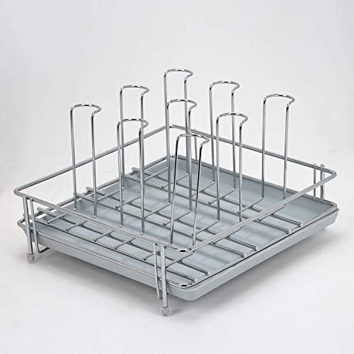 LIFE TIME Black Tiered Shelf Countertop Glass Holder For Stainless Steel Glass Stand For Kitchen Dining Table (6 Glasses Stand) - Image 2