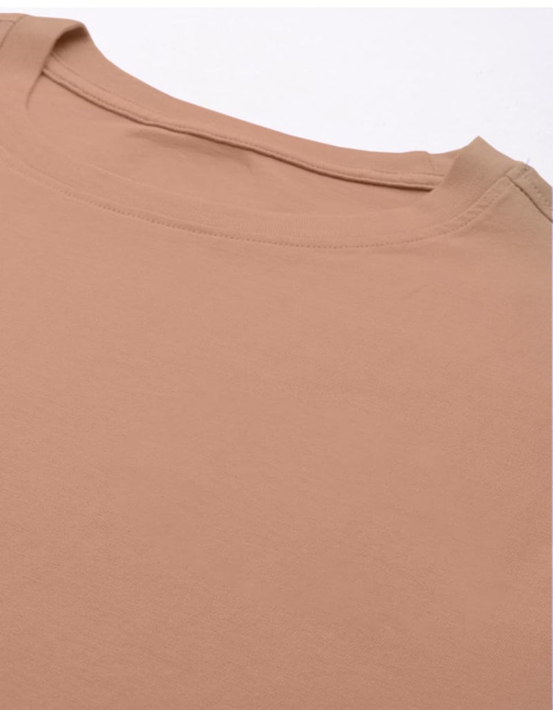 Veirdo® Pure Cotton Round Neck Regular Fit Solid Full Sleeve T-Shirt Combo for Men (PO3_V_FS_BK_CR_WT_S) - Image 5