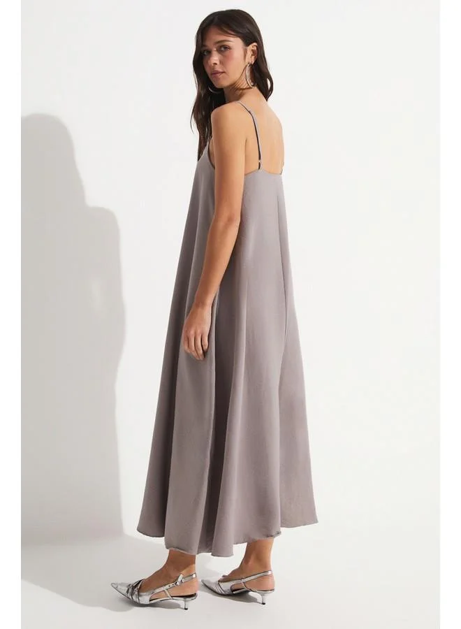 جون Sleeveless Trapeze Dress