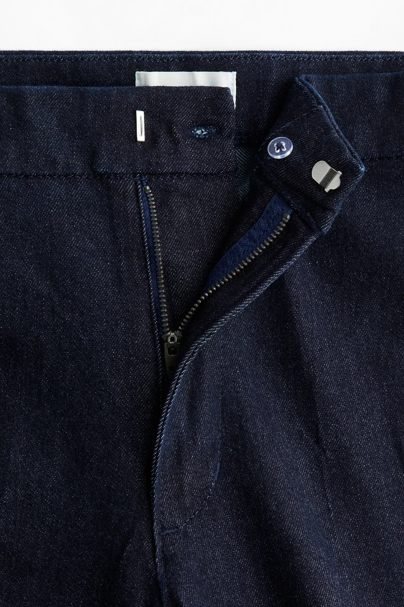 اتش اند ام جينز بقصة حافة واسعة وخصر عالي