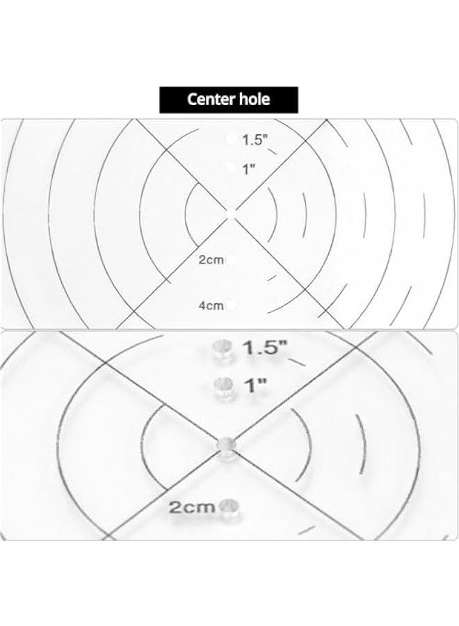 Arabest 10 Round Center Finder Compass with Clear Acrylic for Precise Circle Marking on Irregular Surfaces, Crafting, Woodworking, and Carpentry Tool  - Image 4