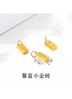 Durable Sand Gold DIY Hat Badge Decoration Rich Small Bric Pendant