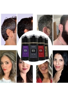 NOVA Nova Hair Dye Shampoo, NovaHair Hair Dye Shampoo 3 in 1, Nova Hair Instant Dye Shampoo, Hair Color for Gray Hair Coverage, Long Lasting Hair Color Shampoo for Women & Men 200ml (Red)  - Image 4