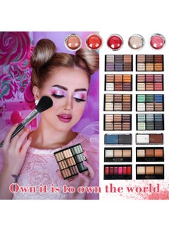 Missyoung Professional Multifunctional Makeup Kit 106pcs Makeup Tools Eyeshadow Lipstick Mascara Lip Liner Makeup Brush Makeup Artist Makeup Box For Women Full Kit  - Image 3