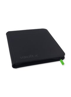 مجلد بطاقات التداول Premium Exotec® Zip Binder ذو 9 جيوب، مجلد جيب 360 جانبًا للتحميل لـ Tcg (أسود)