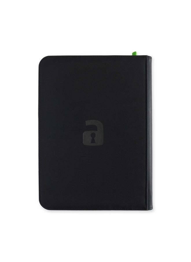 Vault X مجلد بطاقات التداول Premium Exotec® Zip Binder ذو 9 جيوب، مجلد جيب 360 جانبًا للتحميل لـ Tcg (أسود)  - Image 5