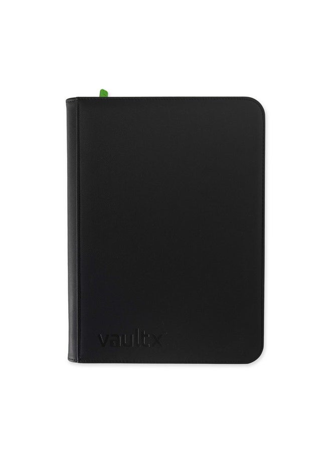 Vault X مجلد بطاقات التداول Premium Exotec® Zip Binder ذو 9 جيوب، مجلد جيب 360 جانبًا للتحميل لـ Tcg (أسود)  - Image 4