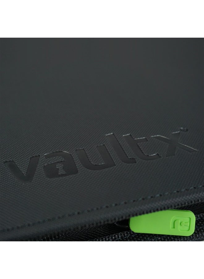Vault X - مجلد بطاقات التداول Premium Exotec® Zip Binder ذو 9 جيوب، مجلد جيب 360 جانبًا للتحميل لـ Tcg (أسود) - Image 1