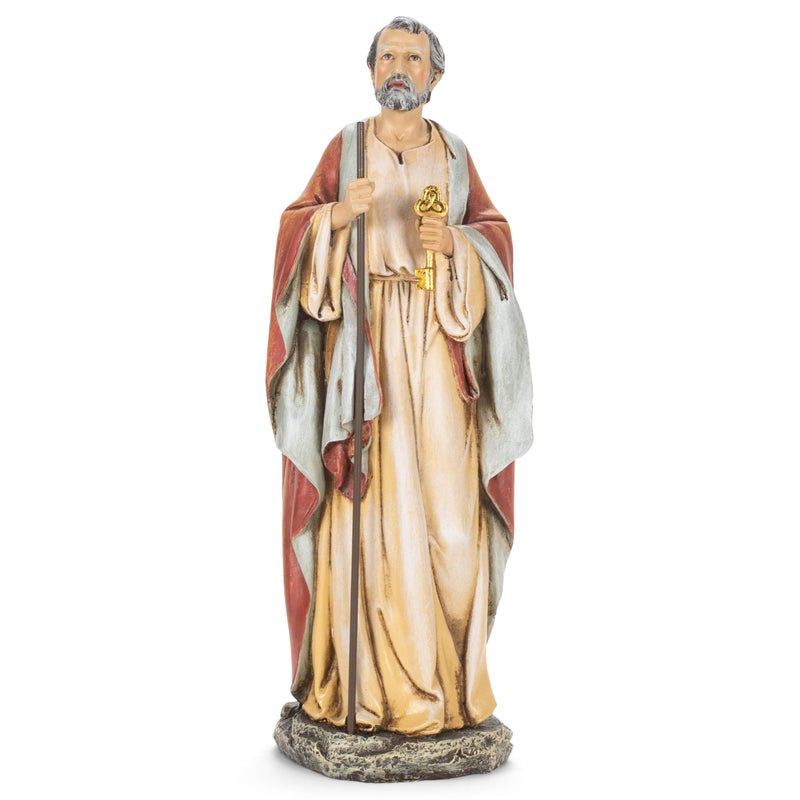 Roman Roman Joseph's Studio Inc.  St. Peter Figure  Renaissance Collection  10.5"" H  Resin and Stone  Religious Gift  Decoration  Collection  Durable  Long Lasting - Image 1