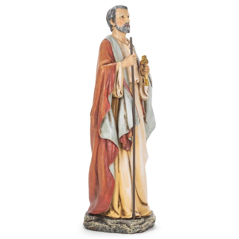 Roman Roman Joseph's Studio Inc.  St. Peter Figure  Renaissance Collection  10.5"" H  Resin and Stone  Religious Gift  Decoration  Collection  Durable  Long Lasting - Image 3