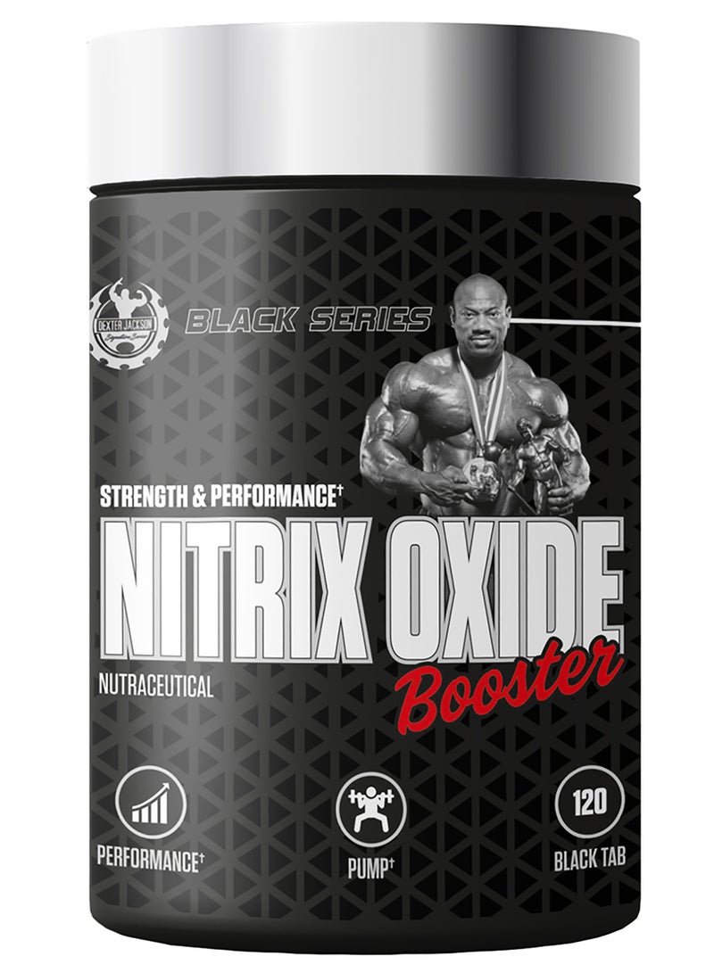 DEXTER JACKSON Black Series Nitrix Oxide Booster 120 Tablets – Enhanced Blood Flow & Stamina Support - Image 1