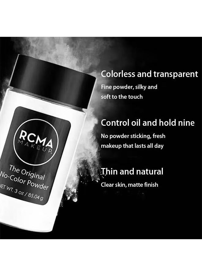 RCMA Transparent Loose Setting Powder – Oil-Control, Long-Lasting, Waterproof, Sweat-Proof, Non-Removing Matte Finish Concealer Powder for Women - Image 5